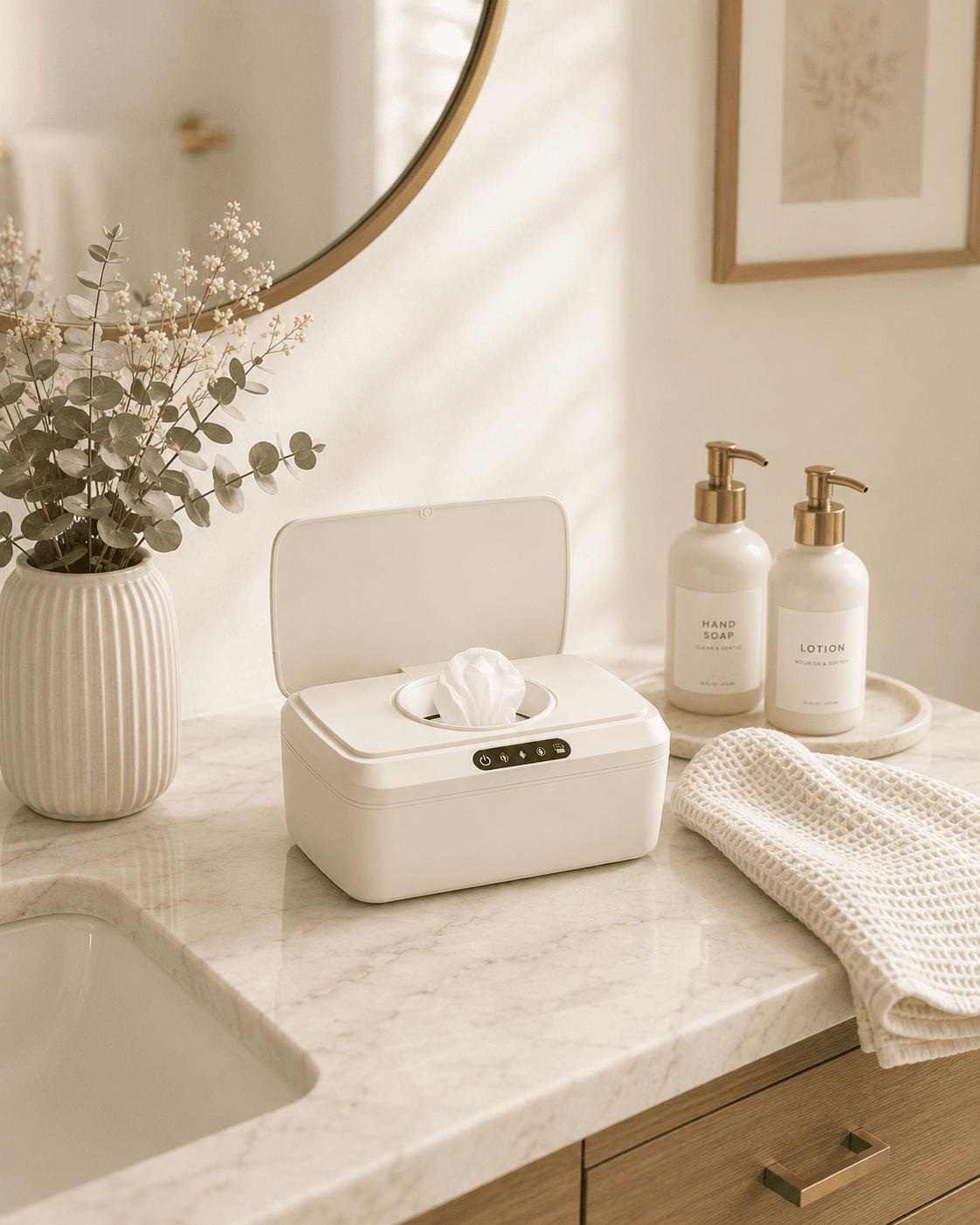VITA™ Smart Dispenser on a bathroom counter